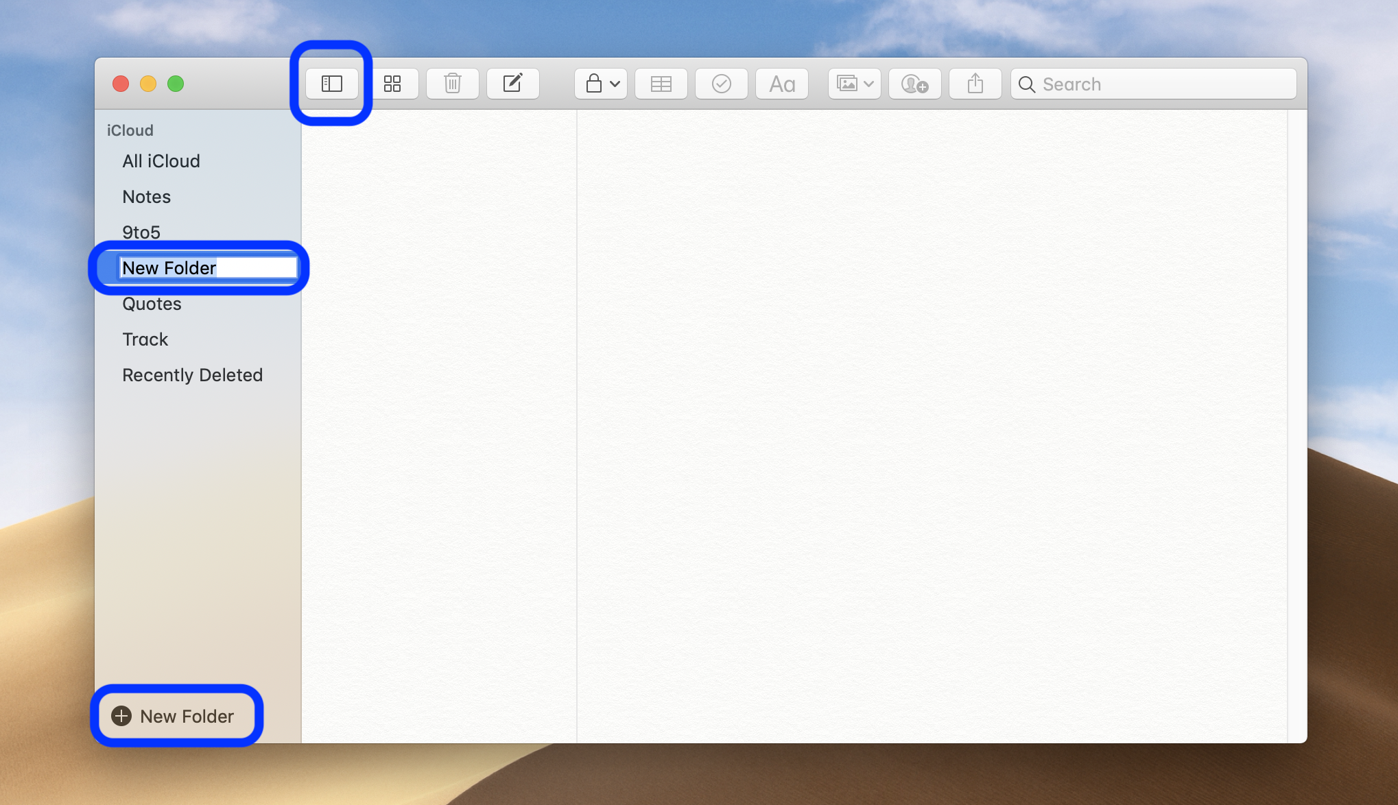 create folders in word for mac